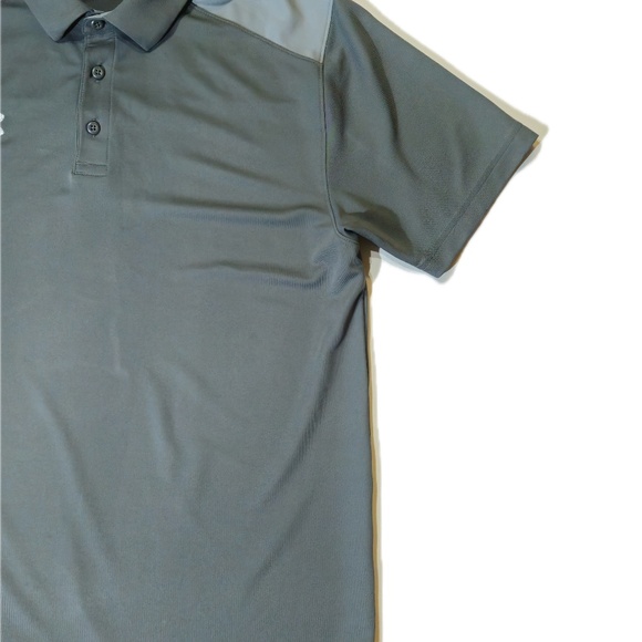Under Armour Polo Shirt Mens Large Gray HeatGear Loose Fit Golf Athletic - Picture 5 of 6